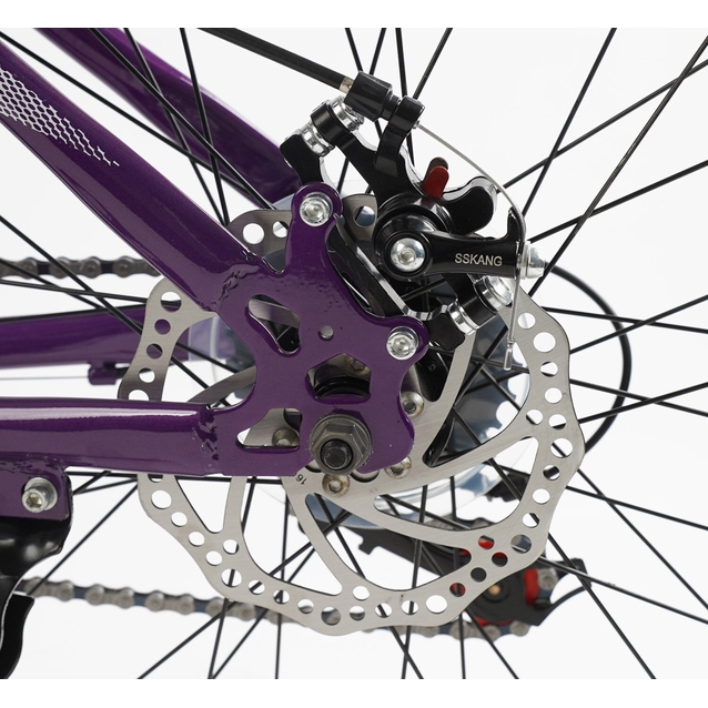 Велосипед 26 ST Corso «KLEO» KL-26904 сталь 15", (к-т Saiguan) фіолетово-рожевий фото westvelo.com