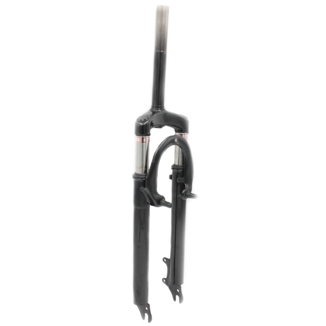 Вилка 26 аморт. різьб. китай V-brake + disk шток L-180mm р.з L-80mm чорна фото westvelo.com