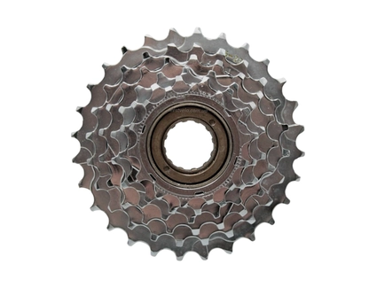 Зірка задня різьбова 6-рик нікель (14-28T)