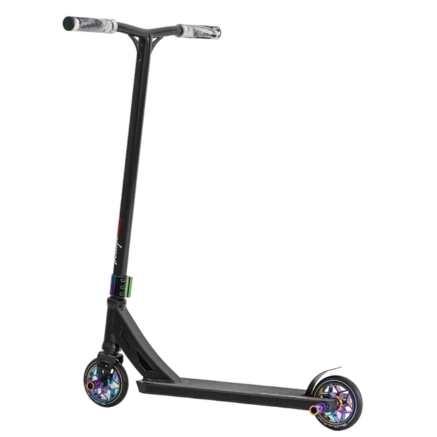 Самокат трюковий Best Scooter «FREESTYLE» N-43005 чорний, HIC-система, пеги, AL диск та дека, колеса PU Ø120mm, ширина керма - 58 см фото westvelo.com
