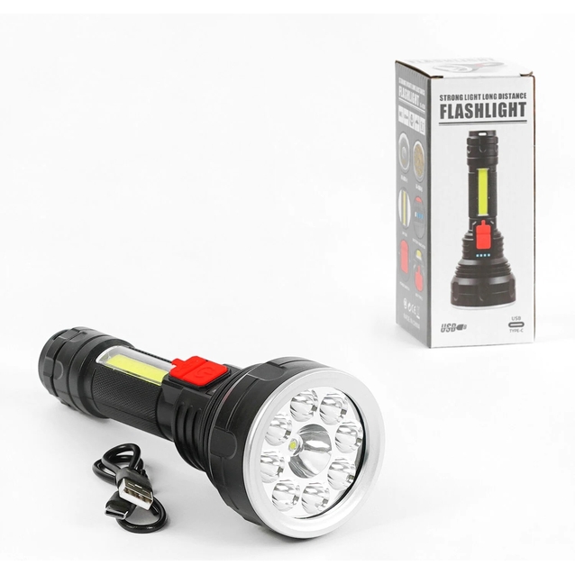 Ліхтар світлодіодний акумуляторний FL-078, 4 режими, USB, індикатор заряду фото westvelo.com