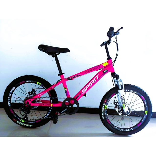 Велосипед 20 ST Corso «SPIRIT» ST-40822 сталь 11", (к-т SHIMANO) рожевий фото westvelo.com