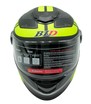 Мото шолом, закритий (S 55-56) BLD-М65 інтеграл, чорний матовий з салатовим малюнком фото westvelo.com