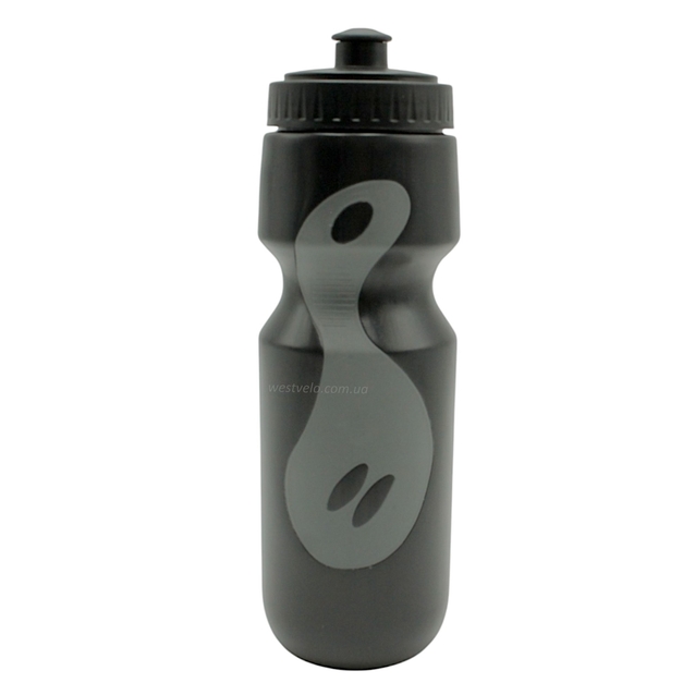 Фляга 650ml, чорно-сіра, з гумовими вставками фото westvelo.com