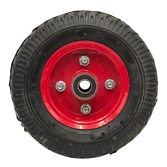 Колесо для візка 2.50-4 під вісь Ø16 фото westvelo.com