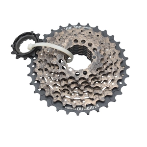 Касета 9 швидкостей SHIMANO (CS-HG20-9), чорно-коричнева (11-32Т) (оцінка (немає зірки 11зубів)) (Singapore)