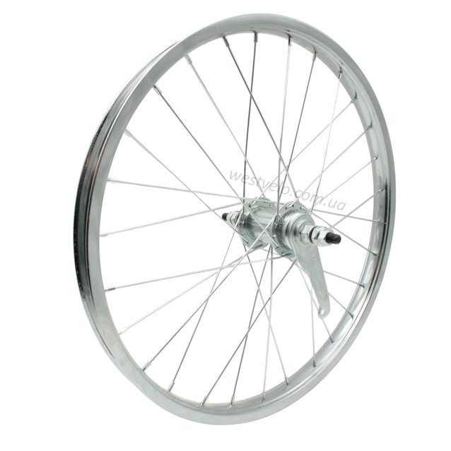 Колеса 20 обід нікель, перед + зад з втулкою Falcon + к-т. з фліпером. фото westvelo.com