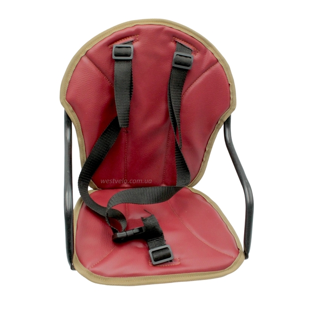 Крісло дитяче метал. на чоловічу раму, бордове фото westvelo.com