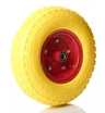 Колесо тачки жовте "6" 4.00-6 під вісь Ø16, пінополіуретанове фото westvelo.com