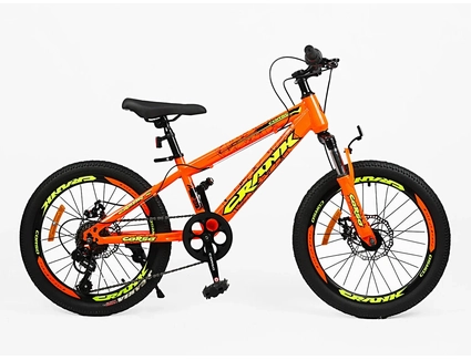 Велосипед 20 ST Corso «CRANK» CR-20095 сталь 11", (к-т SHIMANO) помаранчевий
