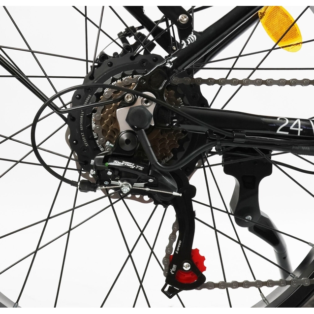 Електрофетбайк 24 AL Corso «VORTEX» TX-78950 алюміній, складний, двигун 500W, акумулятор 48V13Ah літієвий (к-т SHIMANO) чорний фото westvelo.com