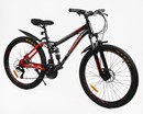 Велосипед 26 ST Corso «REND» RD-19087 сталь 15", (к-т SHIMANO) чорно-червоний фото westvelo.com