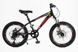 Велосипед 20 ST Corso «SPIRIT» ST-20316 сталь 12", (к-т SHIMANO) чорно-червоний фото westvelo.com