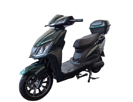 Електроскутер Corso «WARRIOR» WR-110549, двигун 2000W, акумулятор 72V 30Ah літій-залізо-фосфатний, зелений, колеса 12/10"