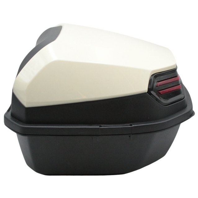 Кофр (багажник) для мотоцикла задній ROBIK 48 (390х390х290) 48L "JSBM" глянцевий, слонова кістка фото westvelo.com