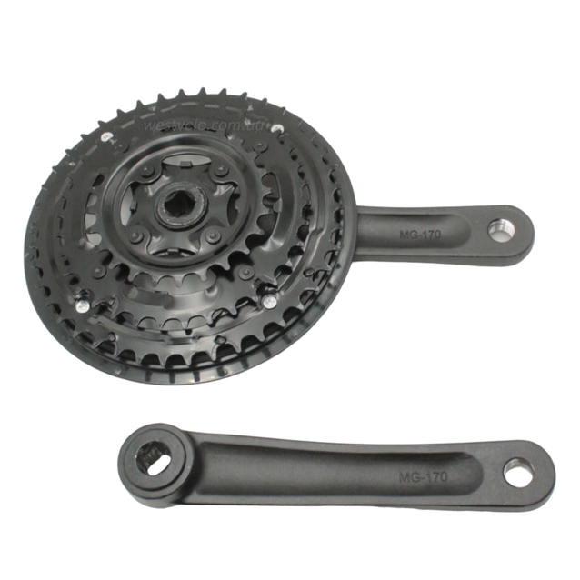 Система шатунів мтв мала ARDIS AL. чорна (24/34/42Т) L-170мм. фото westvelo.com