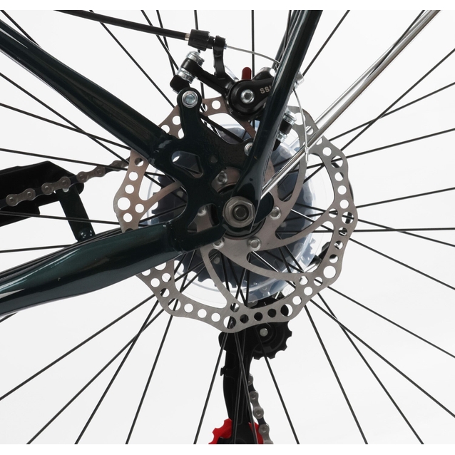 Міський велосипед 28 ST Corso «LIBERTY» LR-28193 сталь 20", (к-т SHIMANO) темно-зелений + кошик фото westvelo.com