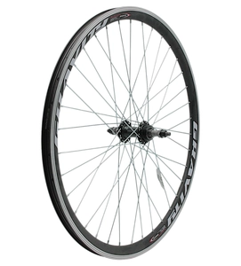 Колесо 26 зад, обід 2-ний чорний, втулка AL на промах чорна (Gravity)