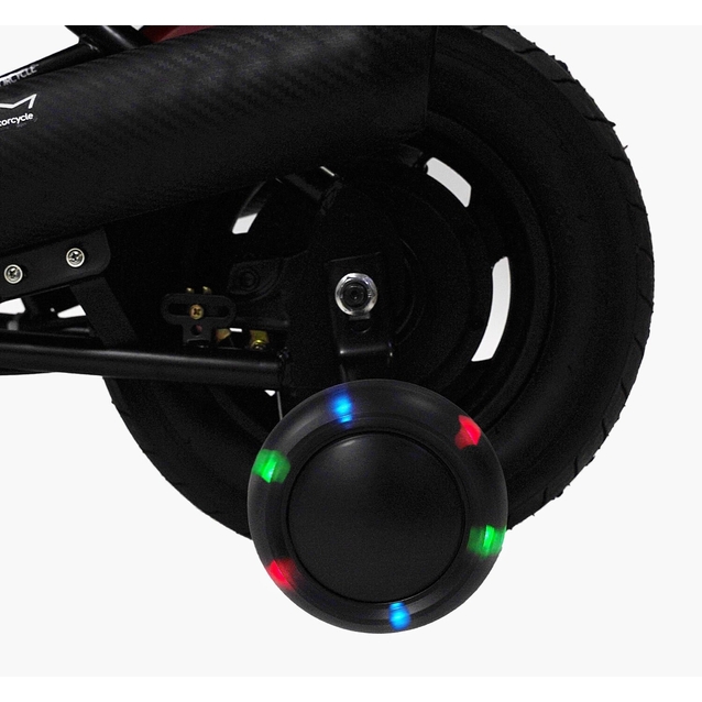 Електромотоцикл Corso H-93171 двигун 160W, акумулятор 24V5Ah свинцево-кислотний, зелений, Bluetooth, звук двигуна, колеса 12" фото westvelo.com