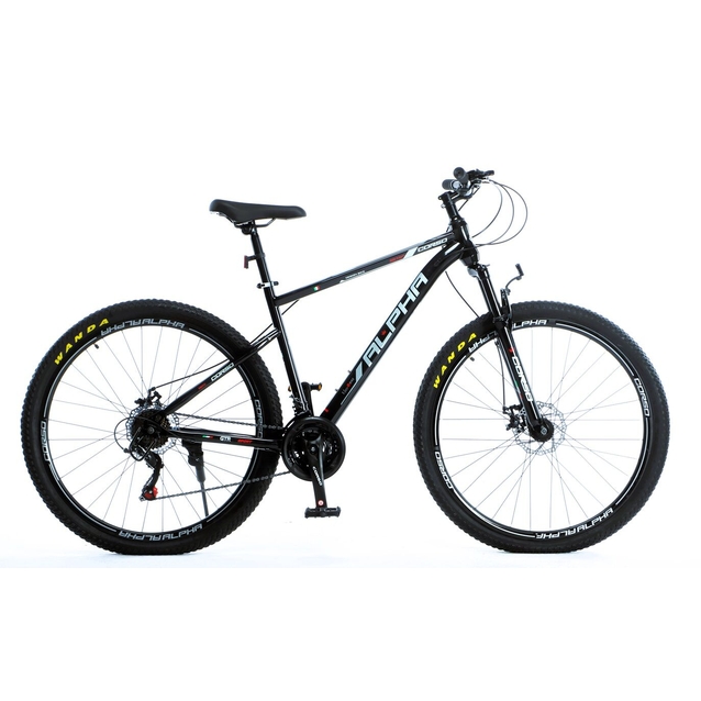Велосипед 29 ST Corso «ALPHA» LF-29119 сталь 19", (к-т SHIMANO) чорно-червоний фото westvelo.com