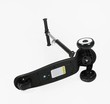 Самокат дитячий 3-х колісний Skyper S-605-83 L чорний, колеса PU Ø125mm/35mm зі світлом, підсвічування платформи та керма, кермо складне фото westvelo.com