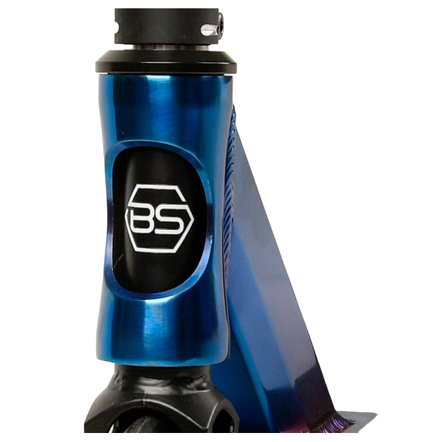 Самокат трюковий Best Scooter «KRAKEN» KR-71078 синій, HIC-система, пеги, AL диск та дека, колеса PU Ø110mm, ширина керма - 58 см фото westvelo.com