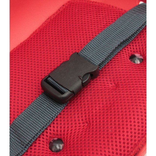 Крісло дитяче, пластик, на пряму раму, плоске, червоне + спинка фото westvelo.com