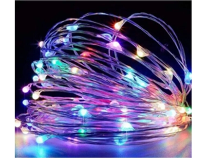 Гірлянда світлодіодна 20 м, жовте світло, від USB, 8 режимів, в коробці (C 61486-50 W )