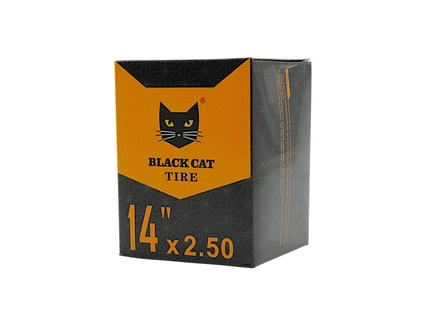 Камера 14 кривий ніпель (2.50) BLACK CAT (CR202) для електровелосипеда E-bike