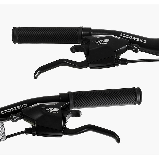 Велосипед 24 ST Corso «RIDER» RD-24880 сталь 11", (к-т LTWOO-A2) жовтий фото westvelo.com