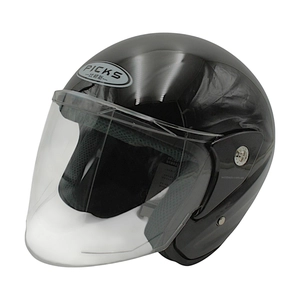 Мото шолом, відкритий (L) PICKS АТ-666 чорний глянець