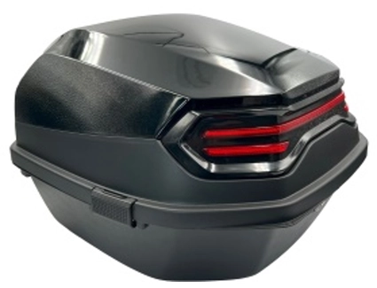 Кофр (багажник) для мотоцикла задній "A23" (41×41×29) чорний