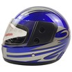 Мото шолом, закритий (L 59-60) BLD синьо-білий, глянець (825) фото westvelo.com