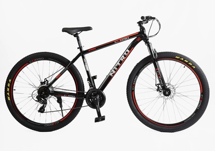 Велосипед 29 ST Corso «NEW-NITRO» NT-75188 сталь 19", (к-т SUNRUN) чорно-червоний