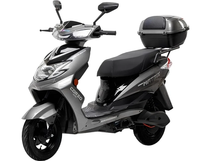 Електроскутер Corso «MATRIX» MT-603515 двигун 1200W, акумулятор 72V 25Ah графеновий, сірий, колеса 10" + 1 ящик. акум