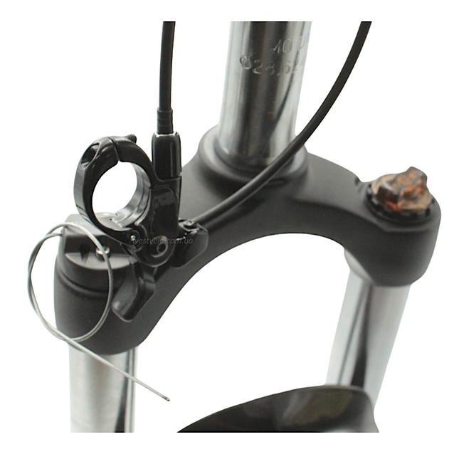 Вилка 26 аморт. безрізьб. Mode N780, RLO AL-ST. Ø28.6мм,+ винос.монет.lockout, під disk, L-255 mm. чорна матова фото westvelo.com