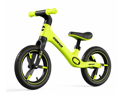 Велобіг 12 Corso надувні колеса, нейлонова рама BL-75474 салатовий