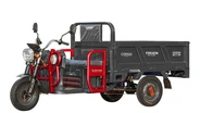Трицикл РОЗІБРАНИЙ вантажний Corso «TRUCK PLUS» CR-834992, двигун 1500W, акумулятор 72V 58Ah графеновий, сіро-червоний 6 МІСЦЬ+2ящик.акум, колеса 12" фото westvelo.com