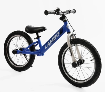 Велобіг 16 Corso надувні колеса, сталева рама «LAMBO» LM-41069 синій