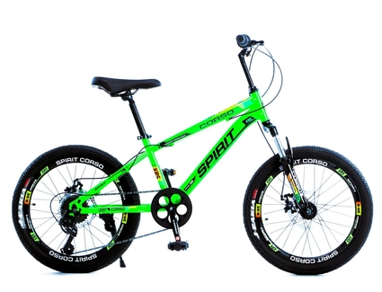 Велосипед 20 ST Corso «SPIRIT» ST-22155 сталь 11", (к-т SHIMANO) салатовий
