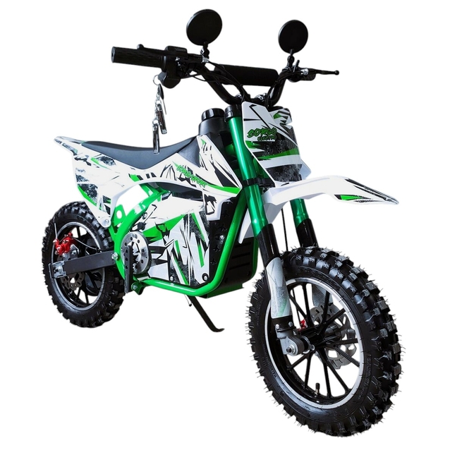 Електропітбайк Corso SE-319450 двигун 1000W, акумулятор 48V12Ah свинцево-кислотний, зелений, колеса 14" фото westvelo.com