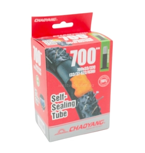 Камера турист 28. довгий ніпель AV 48mm CHAOYANG (33/37-622/630) самоклеюча (з антипрокольним гелем)