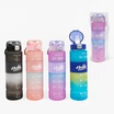 Фляга 1000 ml HELLO пластик (трубочка) графітовий фото westvelo.com