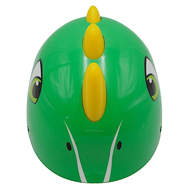 Вело шолом дитячий 585 "Динозавр" зелений, регульований фото westvelo.com
