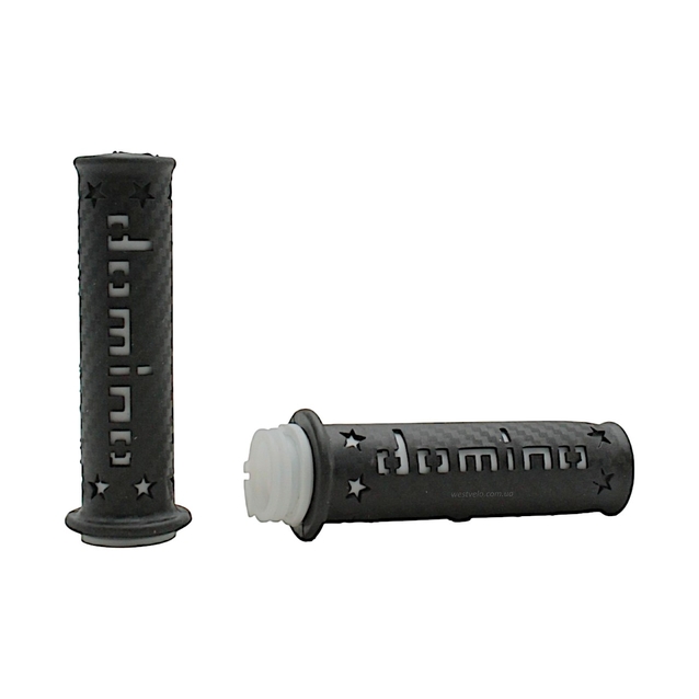 Мото гріпси DOMINO універсальні (тип2) чорно-білі фото westvelo.com