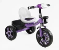 Дитячий велосипед 3-х колісний EVA (піна) Best Trike колеса 12-10, BS-27102 фіолетовий, сталева рама, фара з музикою та світлом, кошик фото westvelo.com