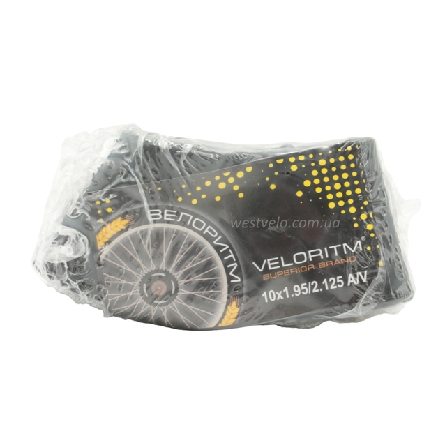 Камера 10 прямий ніпель АV 33 mm VELORITM  (1.95-2.125) фото westvelo.com