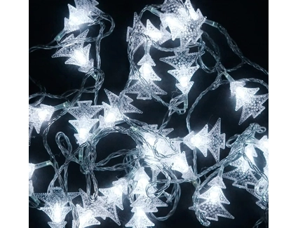 Гірлянда 5 м, 28 лампочок, «Ялинка» біла, від мережі 220V (C 23454-41)