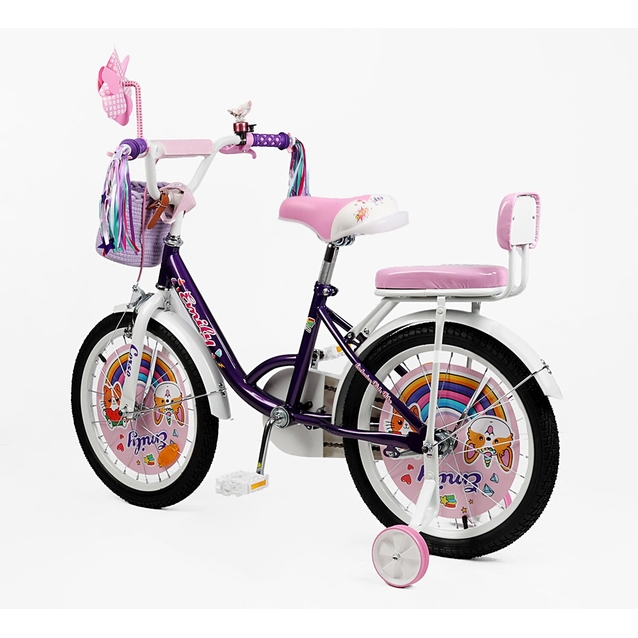 Дитячий велосипед 16 ST Corso «EMILY» ML-64522 фіолетово-рожевий фото westvelo.com