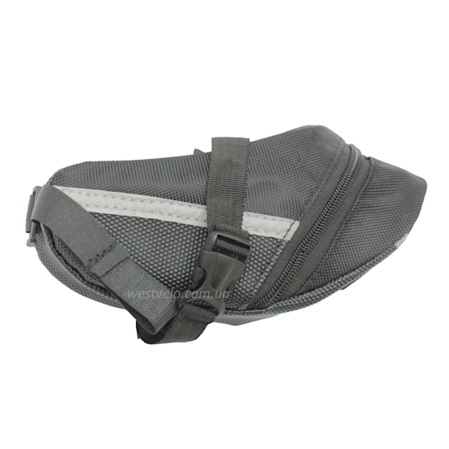 Сумка на раму, світловідбивальні вставки, чорна (655) фото westvelo.com